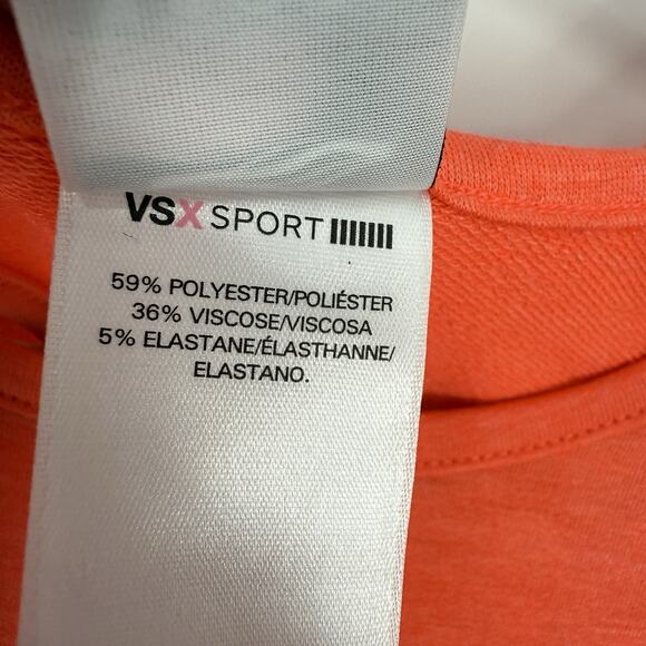 Victorias Secret VSX Sport Open Keyhole Back Top size Small Neon Orange NEW - Picture 7 of 10